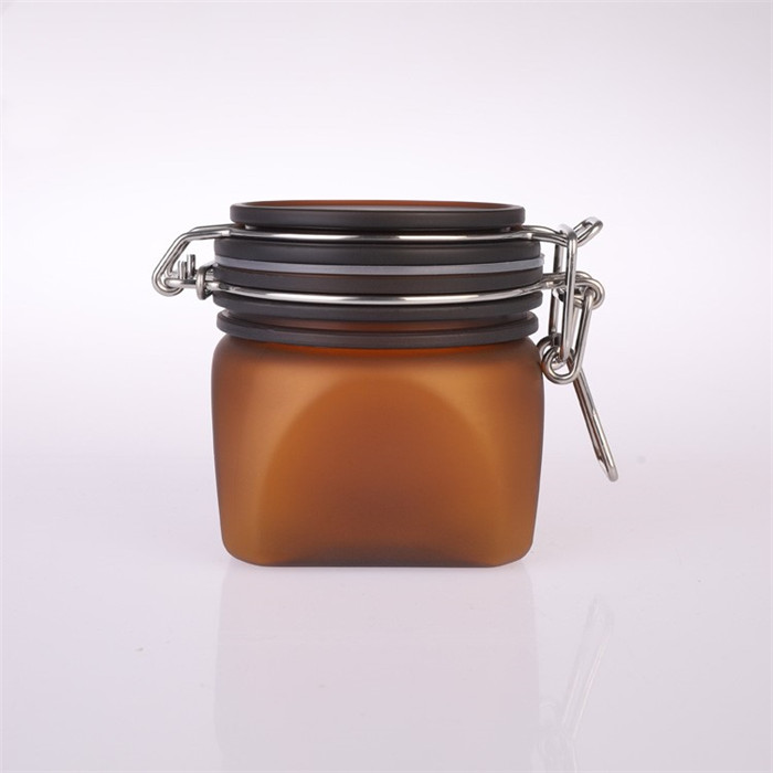 500ml 17 oz round pet plastic bale wire jar