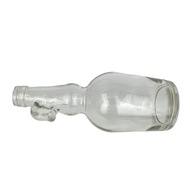 500ml 250ml 17oz 8.5oz cooking olive oil beverage glass bottle with handle and lid