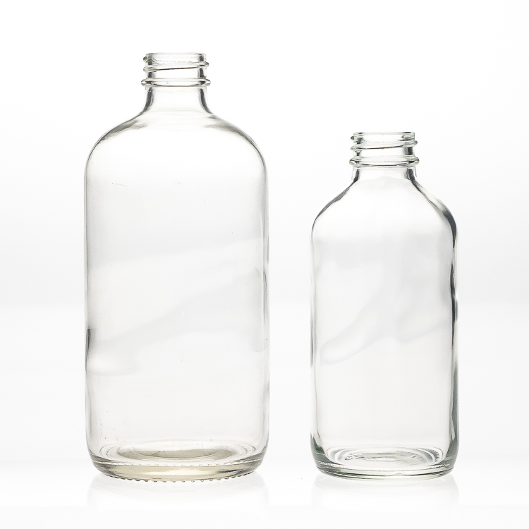 500ml 250ml New Glass Boston Round Bottles Beer /Milk /Juice Drinking Bottle for Sale
