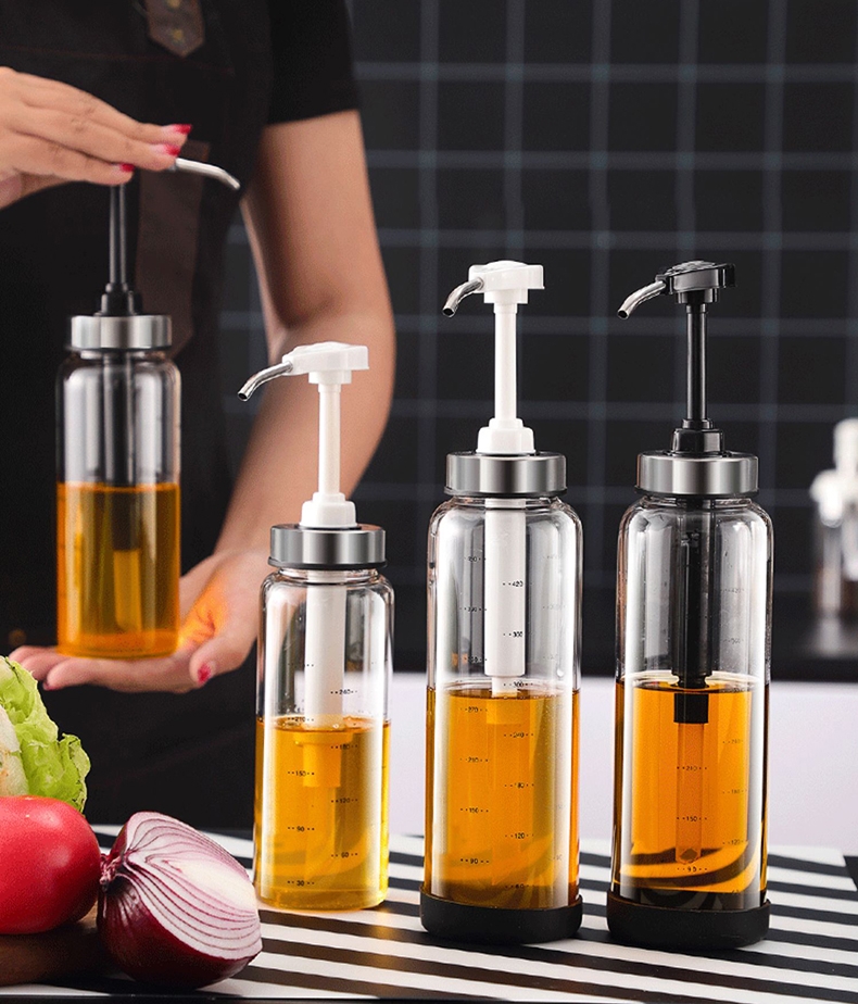 500ml 300ml glass jars and bottles Honey Dispenser Glass Bottle Maple Syrup Dispenser No Drip Glass - Beautiful Bottles