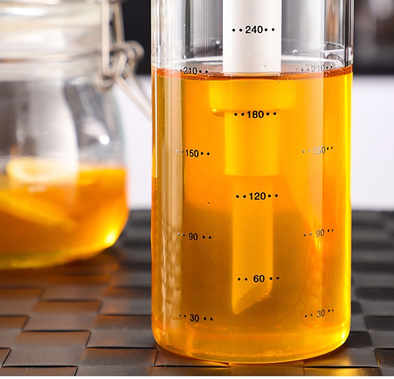 500ml 300ml glass jars and bottles Honey Dispenser Glass Bottle - Maple Syrup Dispenser No Drip Glass - Beautiful Pump Bottle