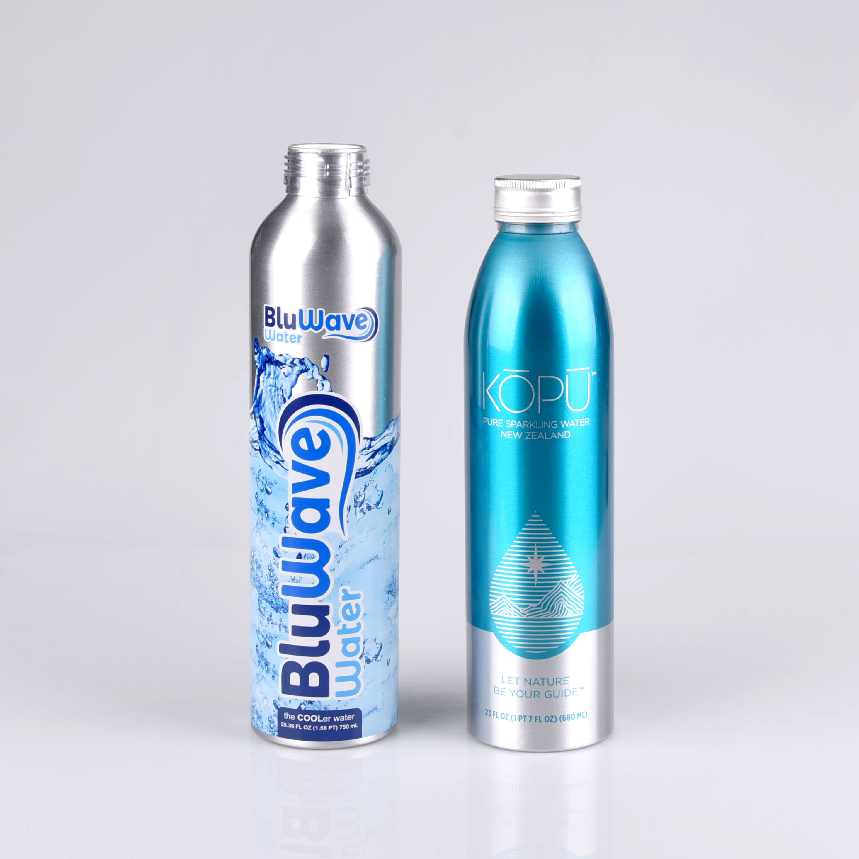 500ml 600ml 700ml 750ml Factory Wholesale Bpa Free aluminum water bottle With ROPP Cap