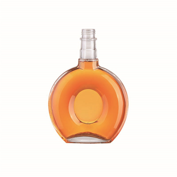 500ml 700ml 750ml Customizable Clear Empty Glass Bottle Liquor Bottles with cap