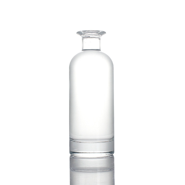 500ml 700ml 750ml round extra flint clear alcohol rum gin tequila vodka brandy glass  bottle with stopper