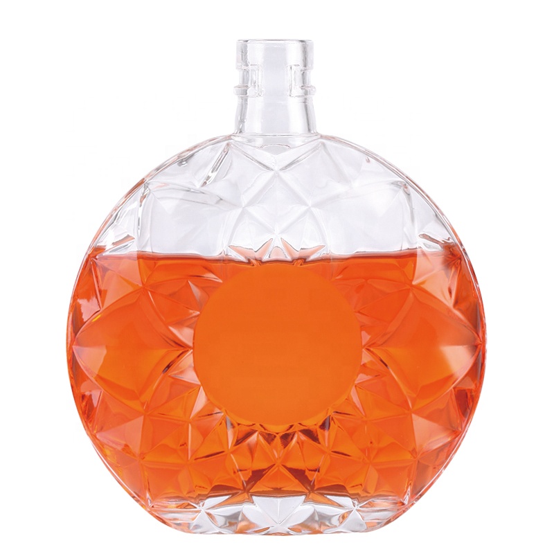 500ml 700ml hot stamping liquor brandy glass bottle