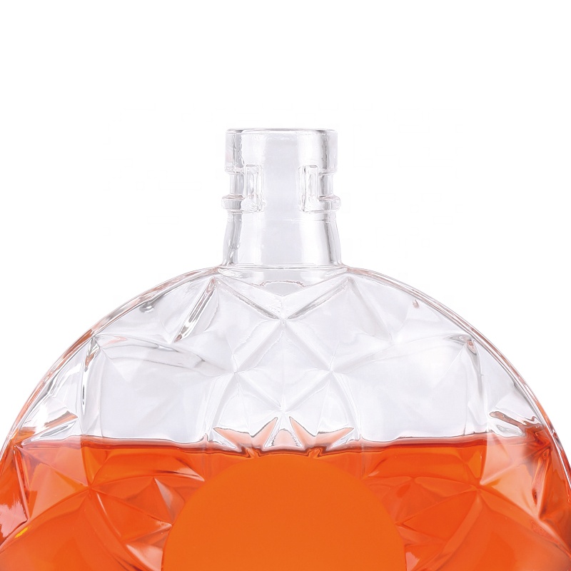 500ml 700ml hot stamping liquor brandy glass bottle