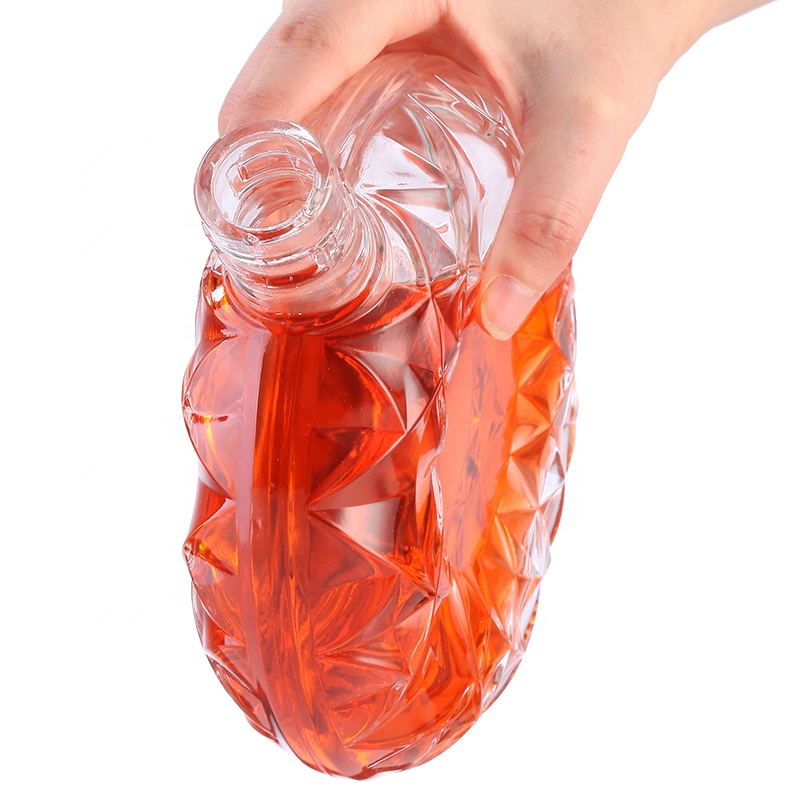 500ml 700ml hot stamping liquor brandy glass bottle
