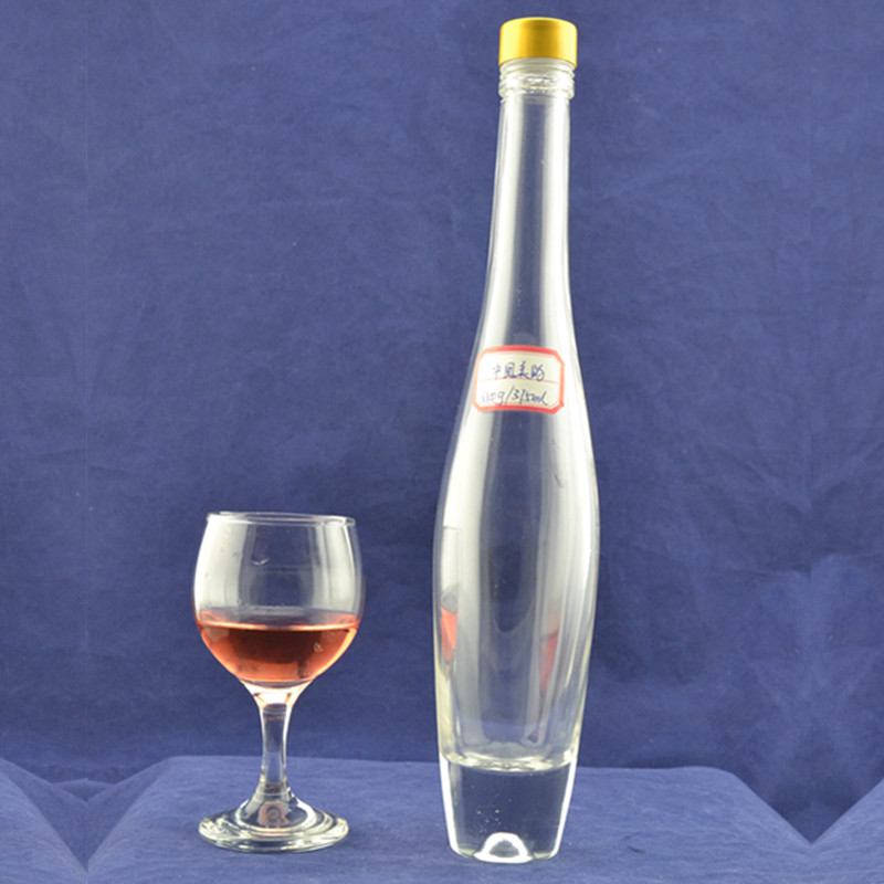 500ml 750ml 1000 ml clear empty round liquor wine marasca olive oil glass bottles with lid essential oil bottle for cooking