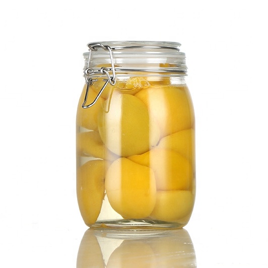 500ml 750ml 1000ml 1500ml 2000ml 3000ml Glass Preserving Storage Jar with Airtight Hinged Lid and Leak Proof Gasket