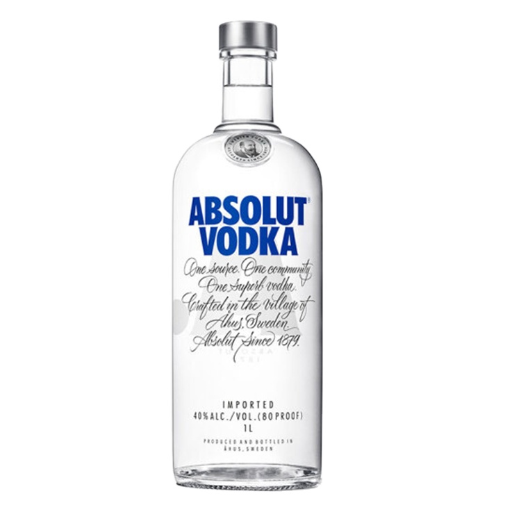 500ml 750ml 1000ml High Quality Empty Absolute Vodka Glass Bottles with Lids