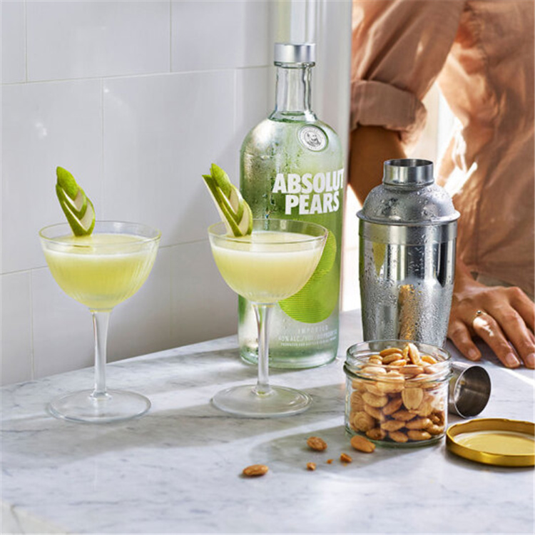 500ml 750ml 1000ml High Quality Empty Absolute Vodka Glass Bottles with Lids