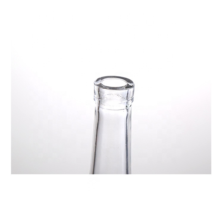 500ml 750ml clear vodka bottle wine liquor glass bottle with stopper