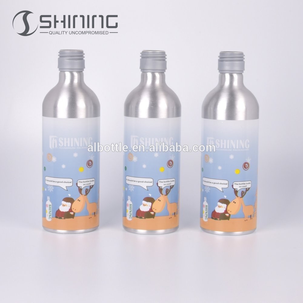500ml 750ml colorful aluminum cocktail bottle