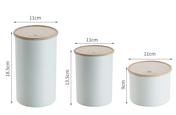 500ml 800ml 1200ml Round Cylinder Food-Grade Plastic Cereal Containers With Sealed Lids Kitchen Dry Food Snacks Coffee