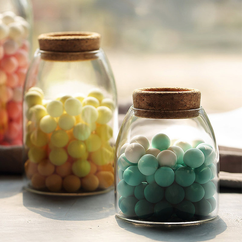 500ml 800ml 1200ml borosilicate glass storage bottles & jars cookie tea dry fruits tin can packaging