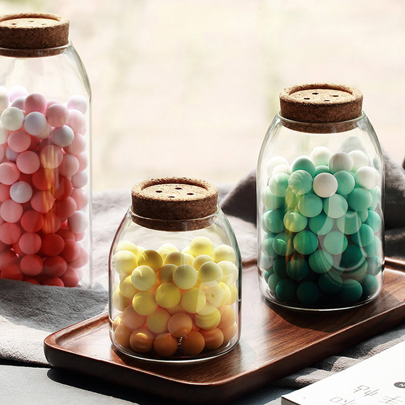 500ml 800ml 1200ml cookie candy tea dry fruits tin can packaging borosilicate glass storage bottles & jars
