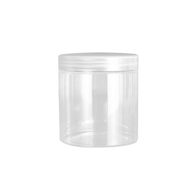 500ml 85mm 92mm diameter clear pet container with black white clear gold silver lids