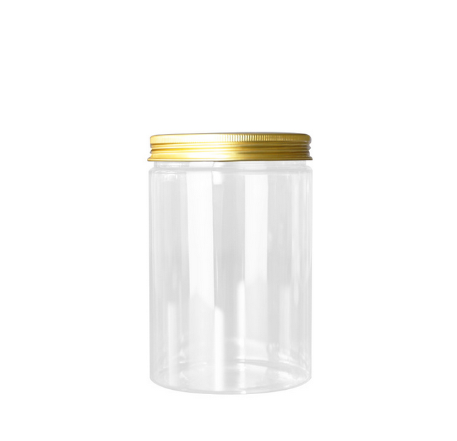 500ml 85mm 92mm diameter clear pet container with black white clear gold silver lids