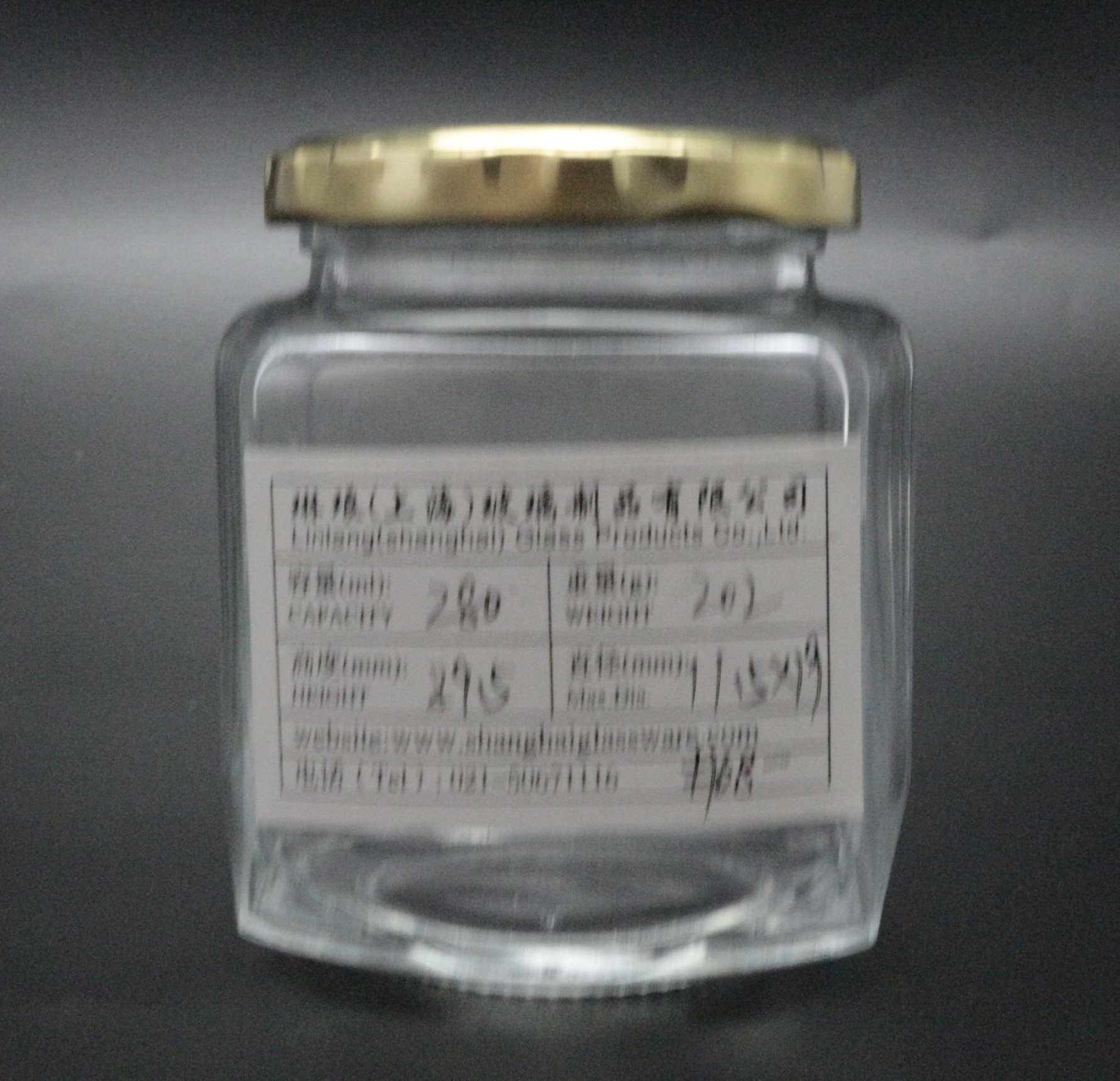 500ml 9oz 6oz 190ml 4oz 120ml 3.75z 110ml 55ml 2oz 45 ml 1.5oz 1oz honey oval hexagon glass jars with gold lid