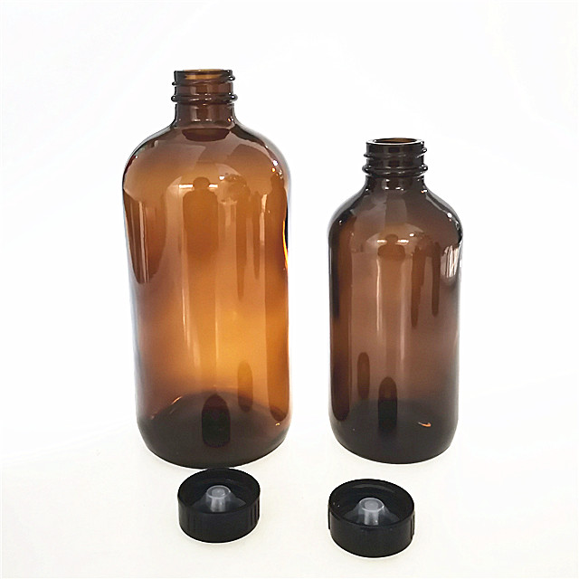 500ml Amber Hand Soap Dispenser Sanitizer Glas Bottle