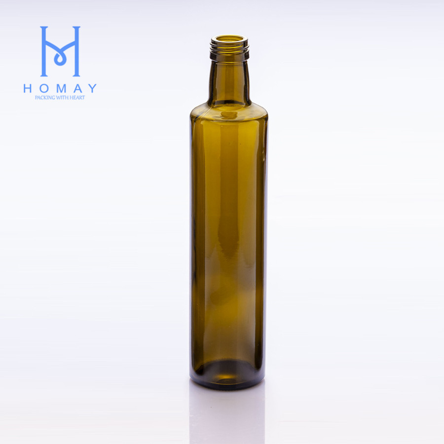 500ml Amber square olive oil glass bottle emoty glass bottle for olive oil