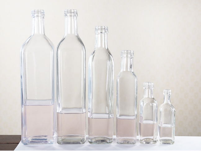 500ml Amber square olive oil glass bottle emoty glass bottle for olive oil