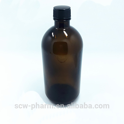 500ml Boston Round Glass Bottle With Cap