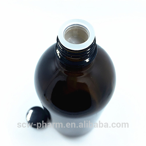 500ml Boston Round Glass Bottle With Cap