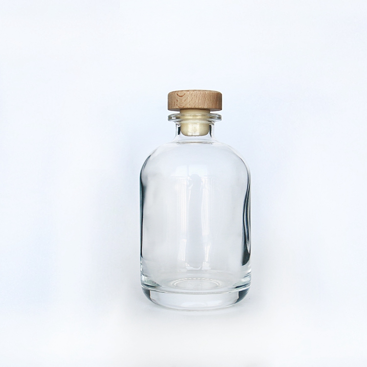 500ml Clear Glass Bottle For Spirit Cork Top