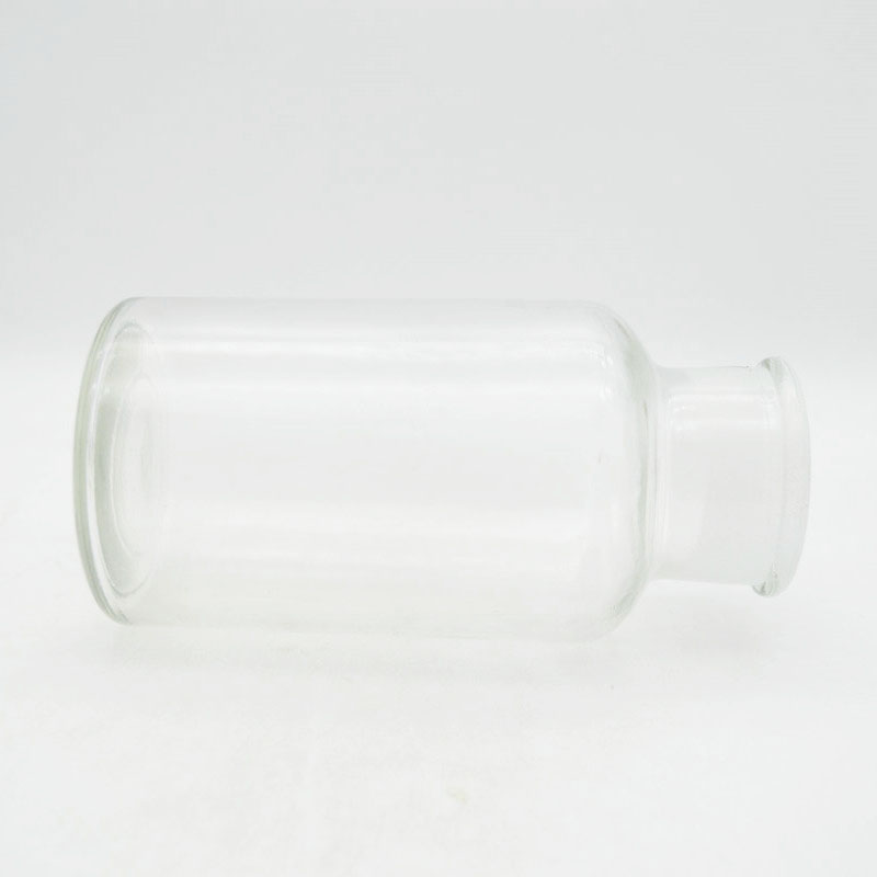 500ml Clear empty medical glass apothecary pharmaceutical pill bottle with wide mouth