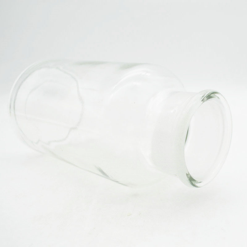 500ml Clear empty medical glass apothecary pharmaceutical pill bottle with wide mouth