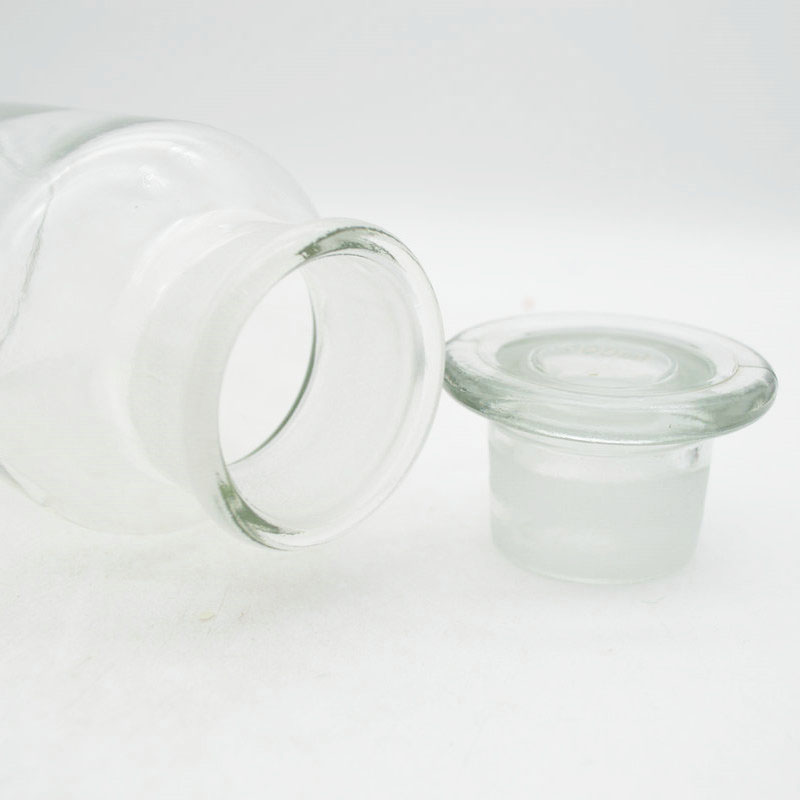 500ml Clear empty medical glass apothecary pharmaceutical pill bottle with wide mouth