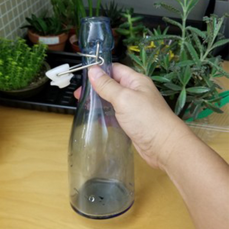 500ml Clear glass 16oz /25oz / 34oz kombucha swing top beer bottle 2019 hot sale