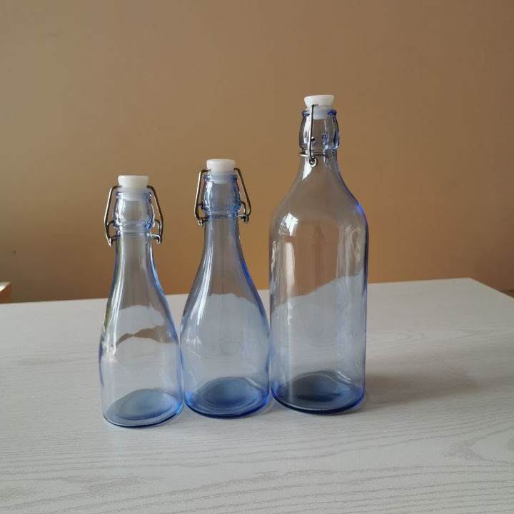 500ml Clear glass 16oz kombucha swing top beer bottle