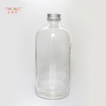 500ml Custom Design Round Recycled Juice Bottle Glass 16 oz