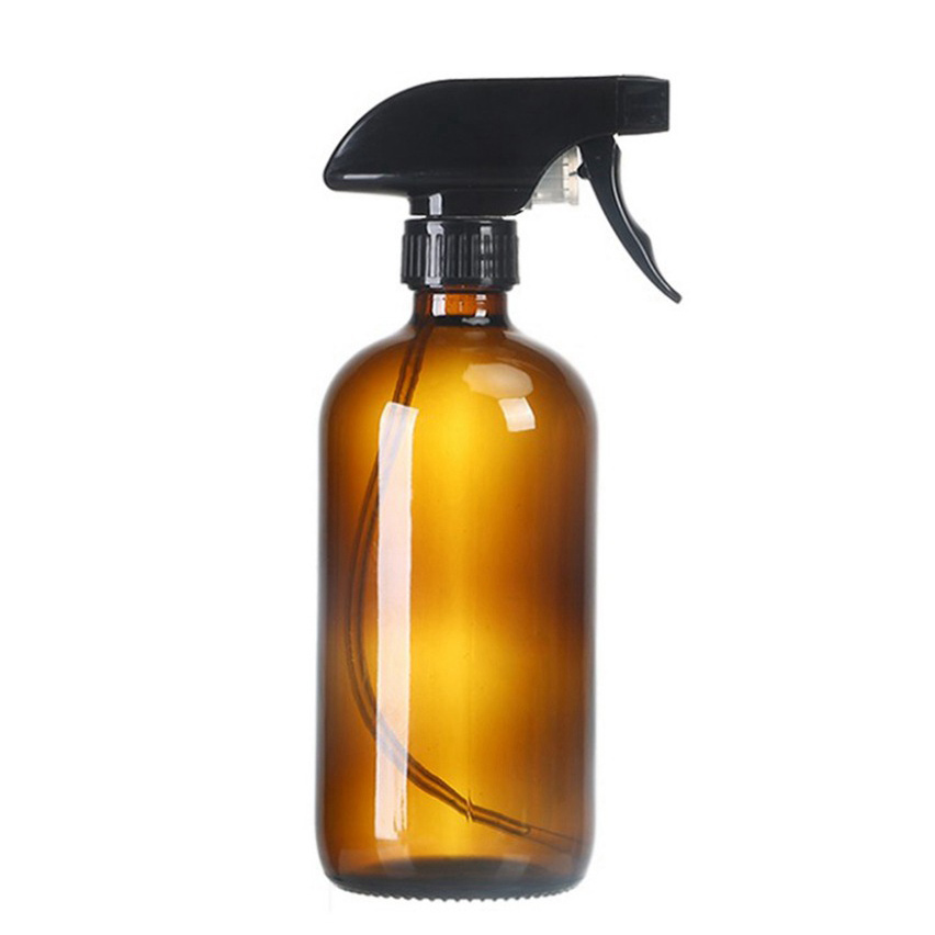 500ml Empty Glass Bottle Series Refill Spray for Pharma and Cosmetic Clear Amber Vase