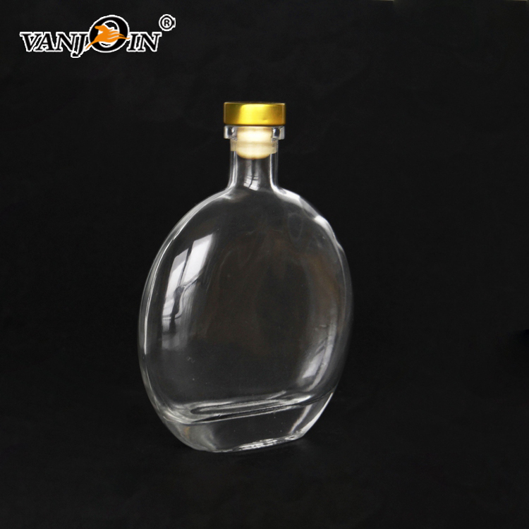 500ml Flask Hip Liquor Glass Bottle with Lid