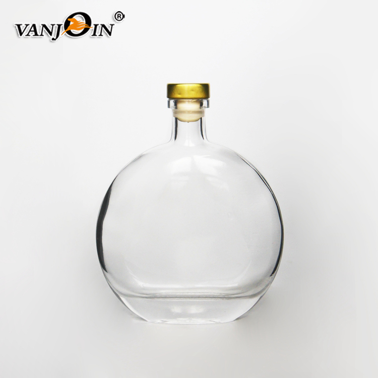 500ml Flask Hip Liquor Glass Bottle with Lid