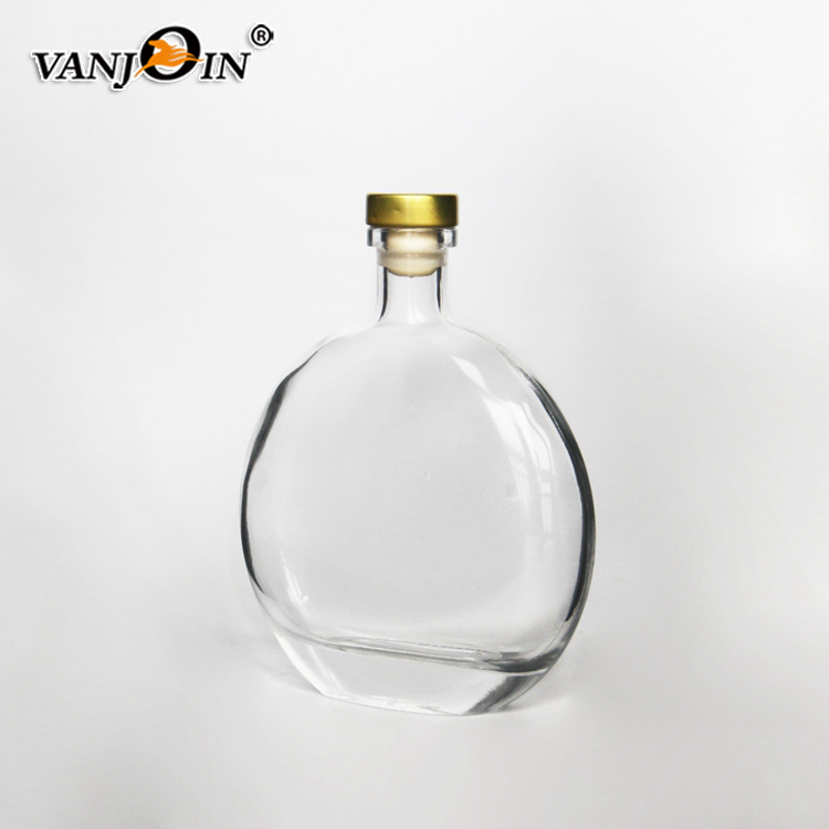 500ml Flask Hip Liquor Glass Bottle with Lid