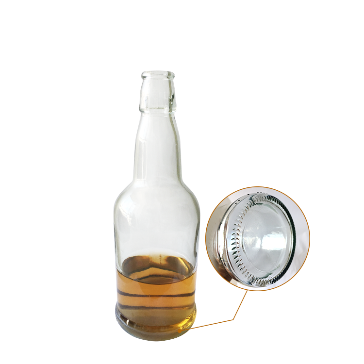 500ml H:225mm clear color swing top liquor bottle CYC-499