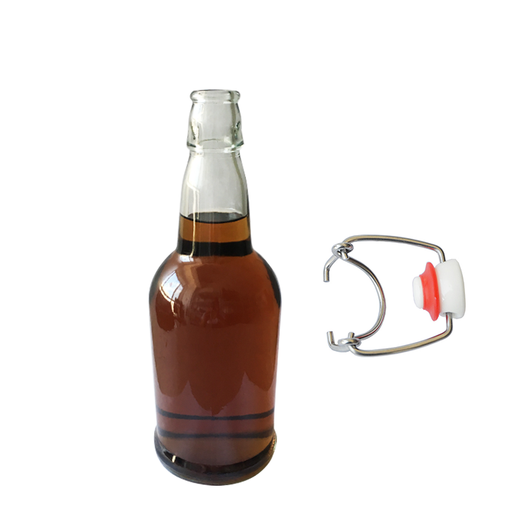 500ml H:225mm clear color swing top liquor bottle CYC-499