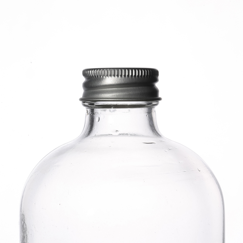 500ml High Quality Manufacturers Hot Sale Customize Empty Clear Round Beverage Glass Bottle