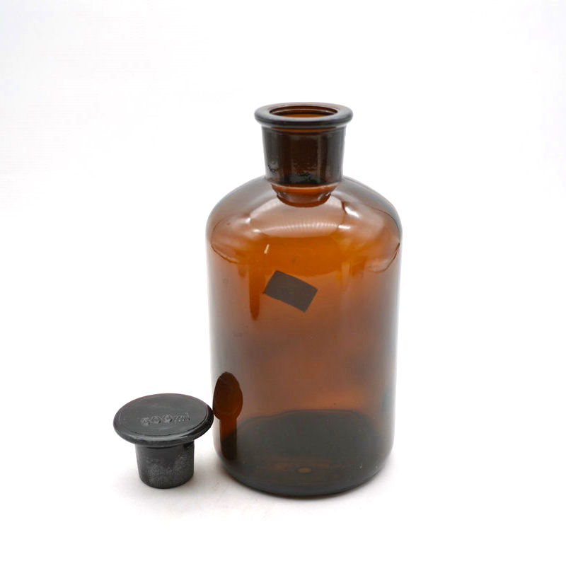 500ml Lab Glassware Brown Glass narrow mouth Reagent bottle