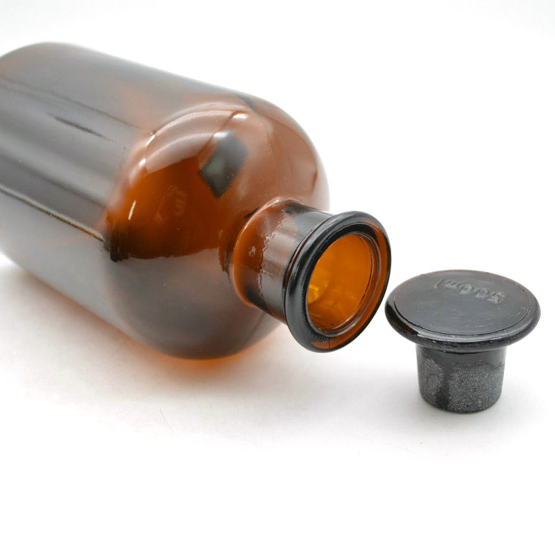 500ml Lab Glassware Brown Glass narrow mouth Reagent bottle