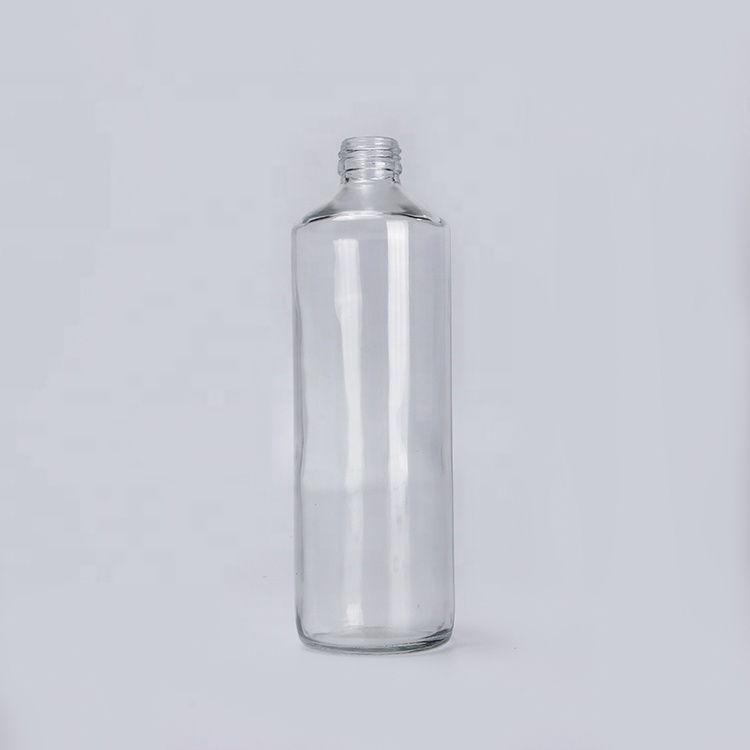500ml Long Body Clear Cylinder Glass Spray Bottle For Cleaning Sanitizer Trigger Sprayer Bottle