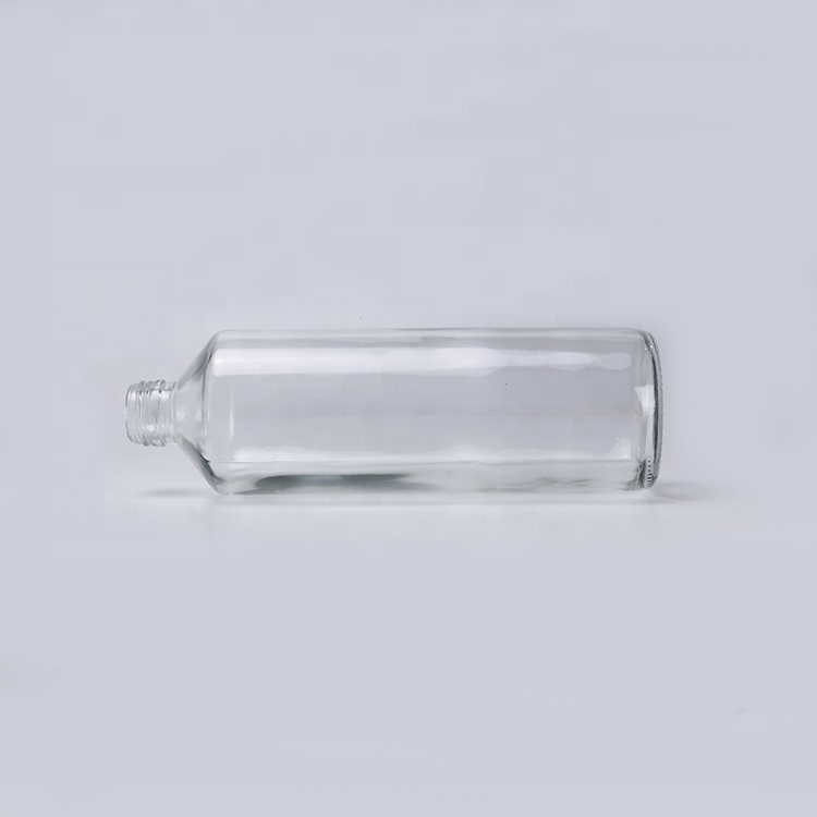 500ml Long Body Clear Cylinder Glass Spray Bottle For Cleaning Sanitizer Trigger Sprayer Bottle
