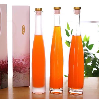 500ml Luxury Ice Bottle Crystal Glass Tea Oil Bottle Olive Oil Glass Bottle