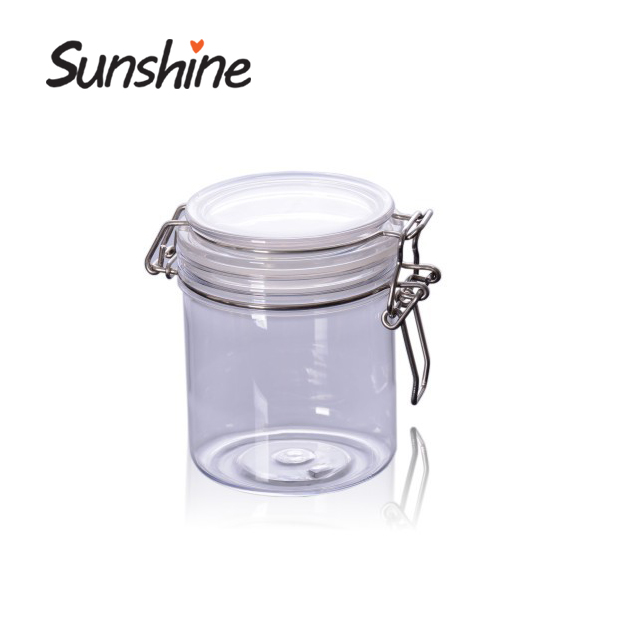 500ml PET transparent plastic bottle cosmetic clear jar