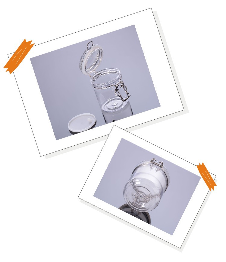 500ml PET transparent plastic bottle cosmetic clear jar