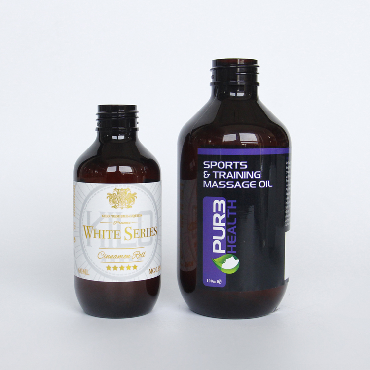 500ml Plastic PET Amber Bottle with Black Pump for Skincare Packaging Lotion Shampoo Bottle